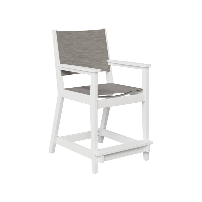 Chaise de comptoir berlinois berlinois berlinois, 23.5", Blanc