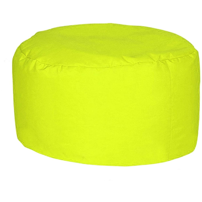 Polyester Outdoor Friendly Refillable Classic Bean Bag, Beans, Light Green