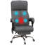 Vinsetto PU Leather Vibration Massage Office Chair with Heat, Footrest-1983285493