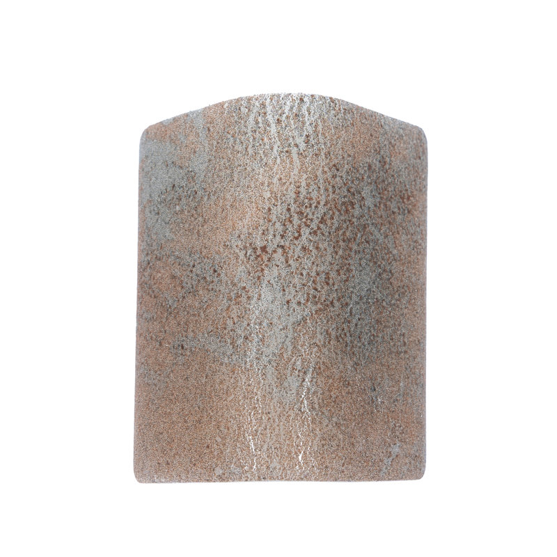 Carreau de sol en L en verre recyclé taupe mat 2 x 2 po Lucenza (2,8 pieds carrés / caisse, paquet de 96), Taupe mat