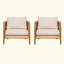 Chaise avec accoudoirs de patio Kirkby