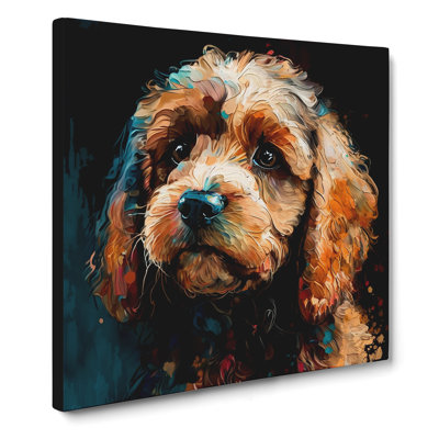 Cockapoo Palette Knife Painting - No Frame Print