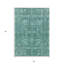 Tapis oriental lavable intérieur / extérieur 5 pi x 8 pi Aqua
