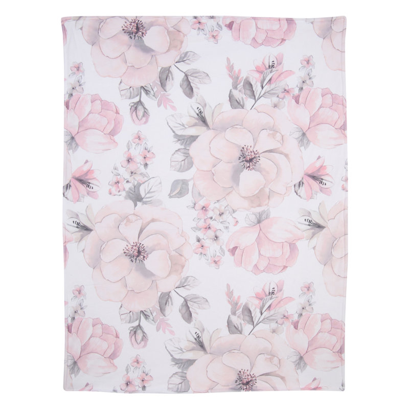 COUVERTURE BOTANIQUE POUR BÉBÉ Minky Sherpa