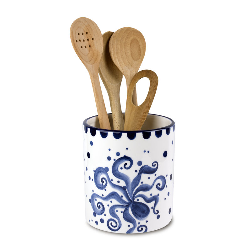 Euro Ceramica Octopus Utensil Holder