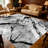 1PC Black And White Marble Vein Pattern area rugs for Living Room, Soft and Comfortable, Suitable for all seasons, easy-to-maintain, machine washable Indoor floor mat, Under Table Farmhouse suitable for Dining Table, Kitchen, Bedroom, Entryway, Home-130020949