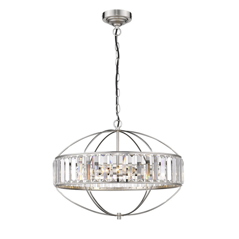 Toni 4 - Light Satin Nickel Sphere Pendant