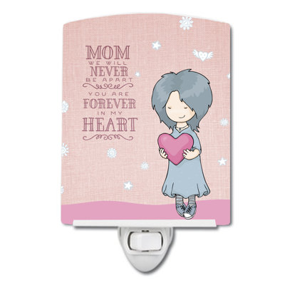 Mom Forever in My Heart Ceramic Night Light
