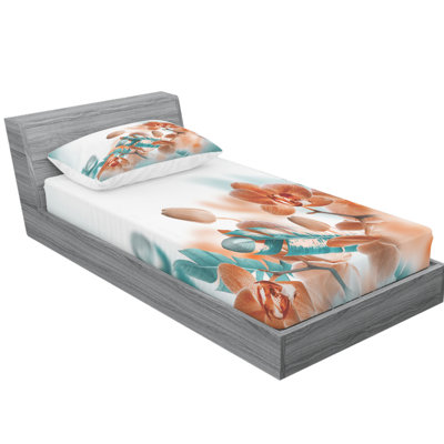 Tropical Microfiber Floral Sheet Set