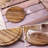 Round Wooden Decorative Cake and Snack Serving Tray with Clear Cover-129030258