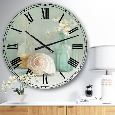 Pastel Bath III - Farmhouse Wall Clock