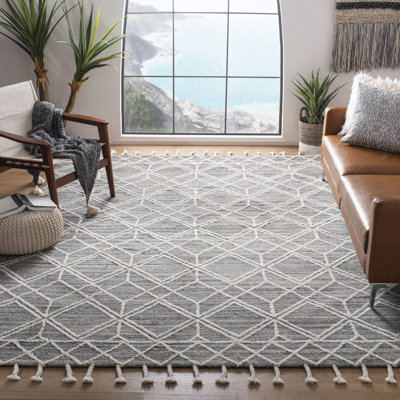 Powell Hand Woven Wool Geometric Rug