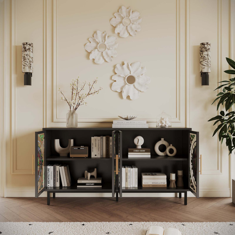 Armoire décorative 60,3 po avec 4 portes