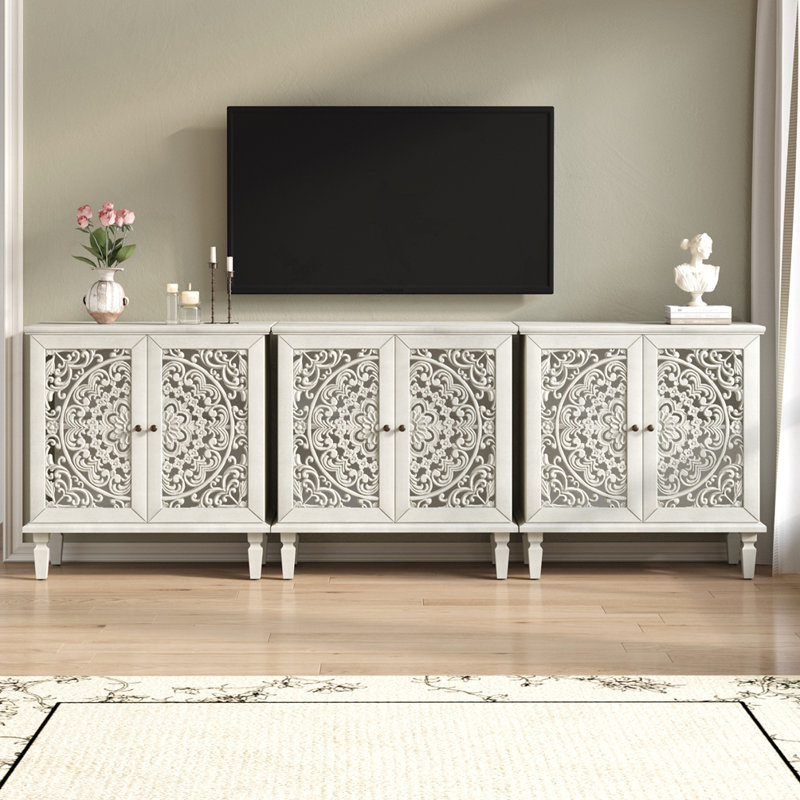 31" 2 Door Accent Cabinet, White