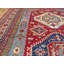Tapis de zone en laine rouge/mauve 6 pi 9 po x 10 pi one-of-kind-noué la à la main Bechtold