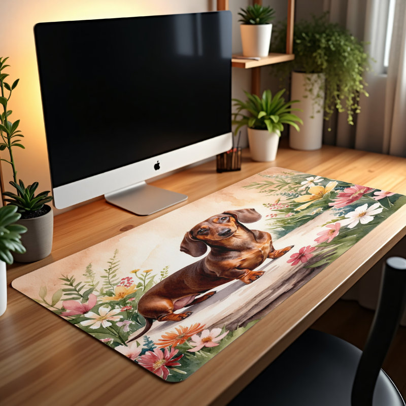 Polyester Desk Pad, 14.4x12.1
