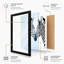 Face to Face Zebras Minimalist 1 Piece Single Picture Frame Wall Art-136697798-136697802