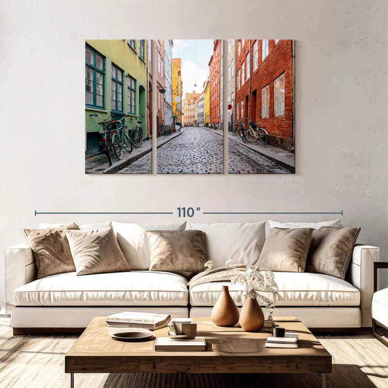 Rue pavée à Copenhague