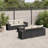 Vidaxl Garden Sofa Set Black, Cream White