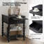 Eric 60.96cm W Traditional Soild Bedside Table with Extendable Tray-121552736