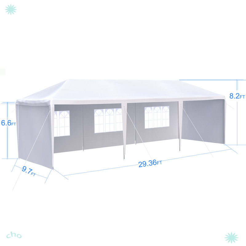 Pavillon de jardin 10 x 30 pi
