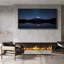 «Mount Fuji Reflection in Lake at Night», art mural sur toile - Photographie de montagne tranquille pour un décor contemporain ou minimaliste-116517430-116517431