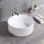 Lavabo de salle de bain blanc 16,13 po Jonah
