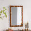 Miroir mural rétro en bois sculpté
