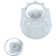Lavatory Faucet 1 Piece Windsor Faucet Handle Replacement For Price Pfister Systems With 2 Piece Set Of Hot And Cold Buttons, Clear Acrylic
