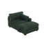 Chaise longue rembourrée en fausse fourrure de lapin verte avec accoudoirs et coussin-2003802466-2017059311-2003802471
