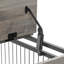 Table d'appoint pour chien sur roulettes avec portes doubles et plateau relevable-280929784-280929788