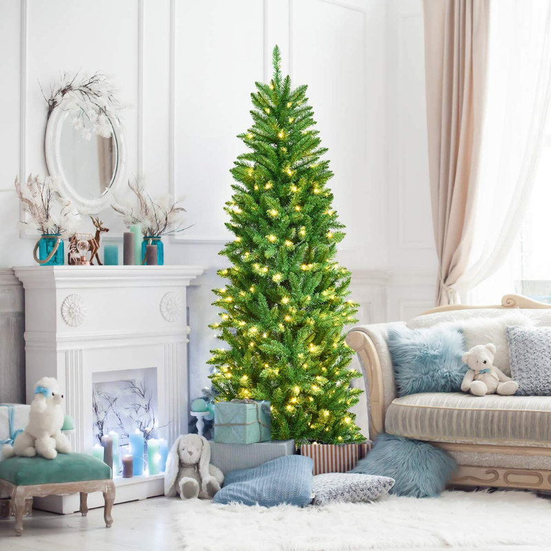 5.91' H Lighted Artificial Christmas Tree