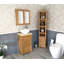 Slimline Compact 515mm Free-standing Cloakroom Vanity Unit-1879311891