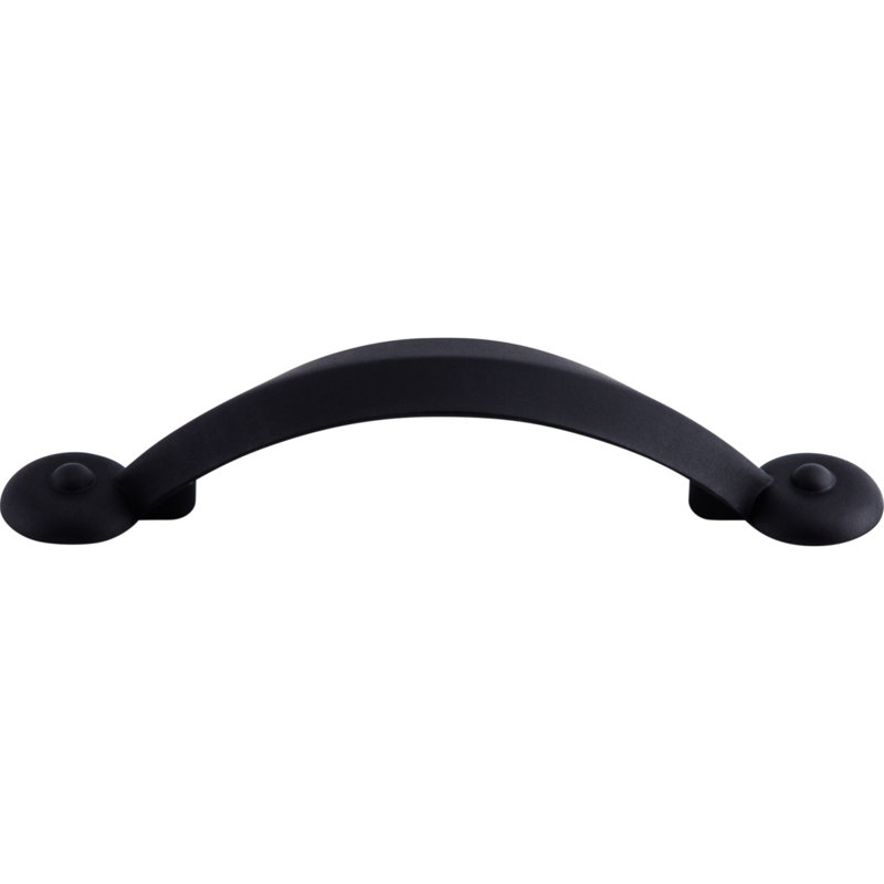 Angle Bar pull, 3" Center to Center, Flat Black