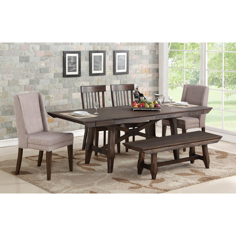 Dashiell Extendable Acacia Solid Wood Dining Table