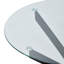 Round Glass Top Metal Base Dining Table-1000607785