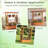 2 PCS Wooden Raised Garden Bed with Trellis, Hanging Roof, Drainage Holes for Plants-1730041779
