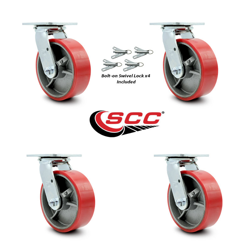 Polyurethane and Cast Iron Caster
