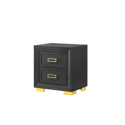 Mobilier de chambre à coucher à 2 tiroirs Glamour