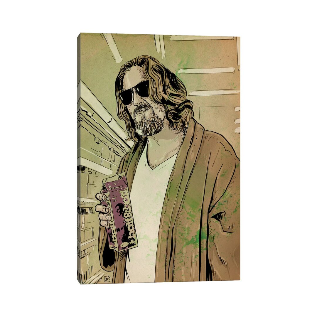 Leinwandbild The Big Lebowski: Jeffrey "The Dude" Lebowski von Giuseppe Cristiano