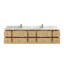 Meuble-lavabo double 84 po avec plateau en marbre Sonoma