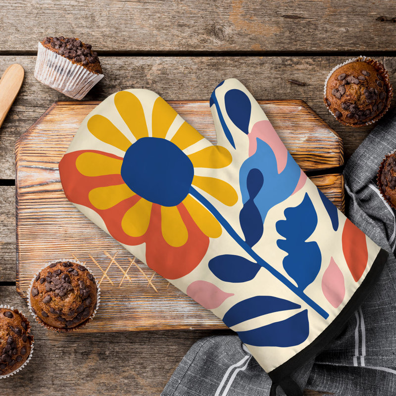 Soft Buds Oven Mitt Cotton Twill