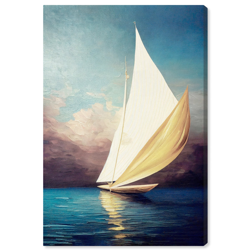 Voile dorée - Impression sur toile, Toile tendue, H 24 po x l 16 po x P 1,5 po