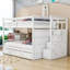 Jarrian Kids Full Over Full Bunk Bed with Trundle with Drawers-1798628294