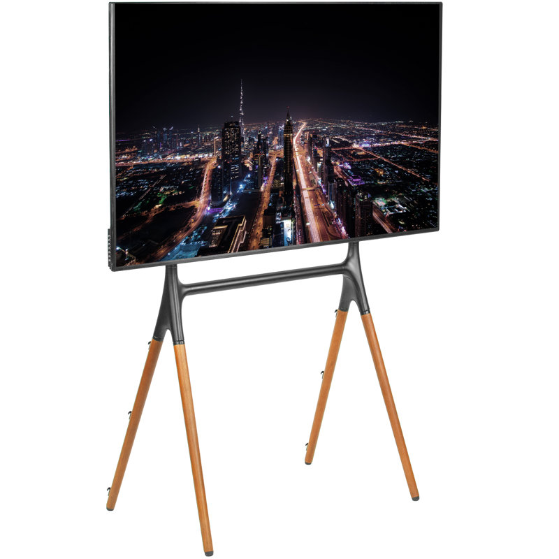 VIVO Easel Stand for 49” to 70” TVs (TV70AB Series), Dark Walnut