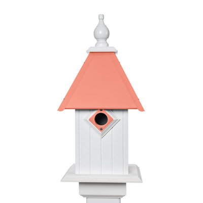Kristyn 22'' H x 13.25'' W x 13.25'' D Post Birdhouse