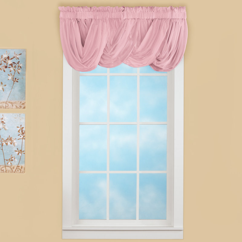 Furman Swag Window Valance, Rose
