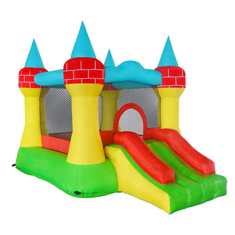 GOOSH 8' Wx 12' D Inflatable Bounce House with Slide and Air Blower, 94.4" H x 141.7" L x 94.4" D