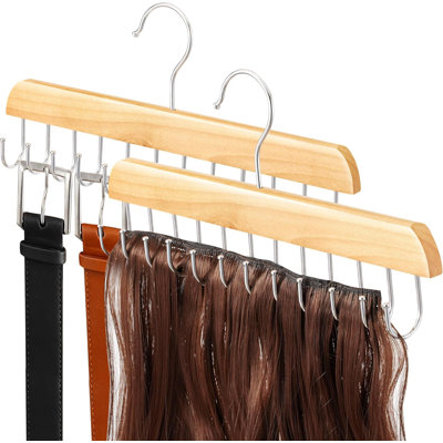 Wood Hair Extension Holder for Hair Storing