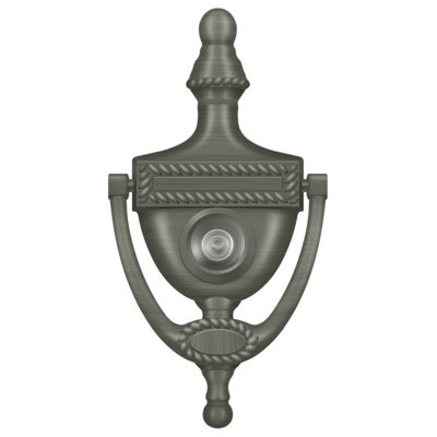 Heurtoir de porte, corde victorienne en chrome poli